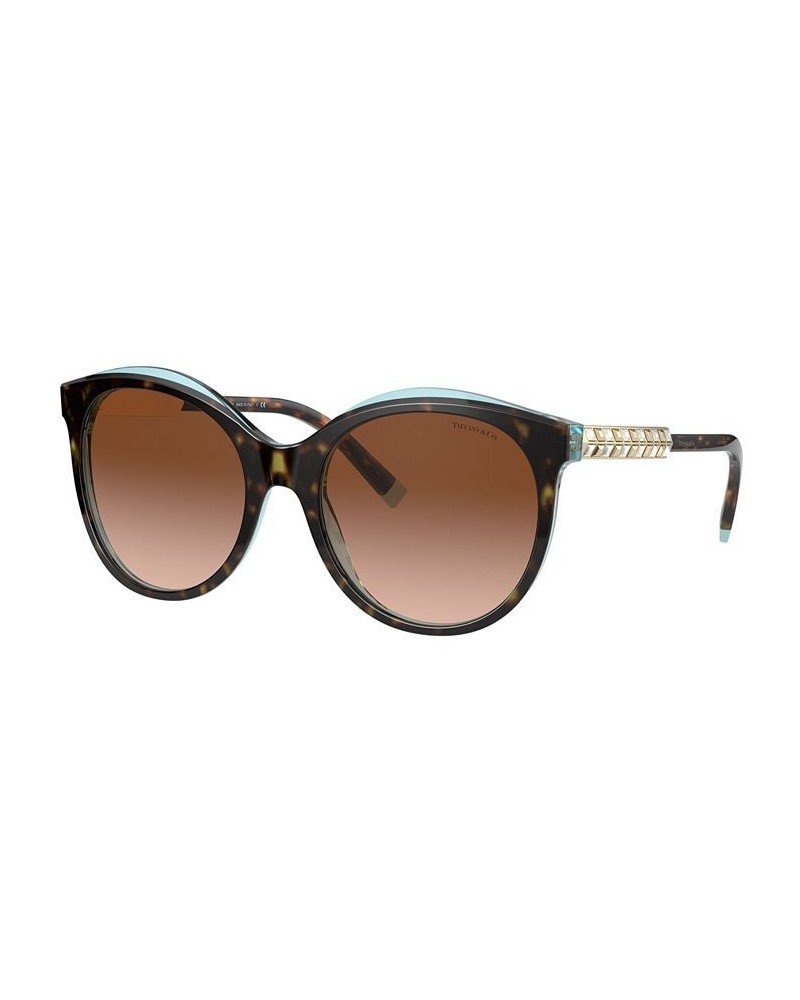 Sunglasses TF4175B 55 HAVANA ON CRYSTAL TIFFANY BLUE $24.60 Unisex