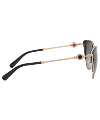 Bulgari Women's Polarized Sunglasses BV6133 PINK GOLD/BLACK/POLAR GREY GRADIENT $64.68 Womens