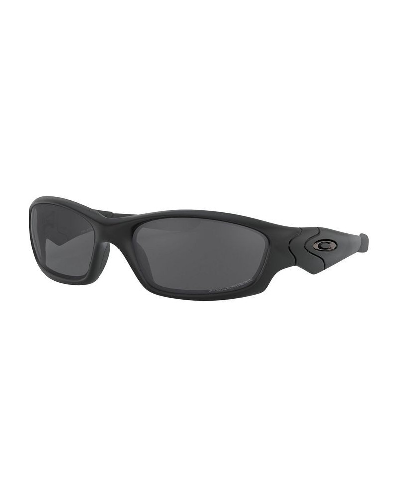 Straight Jac Polarized Sunglasses OO9039 61 MATTE BLACK $23.92 Unisex