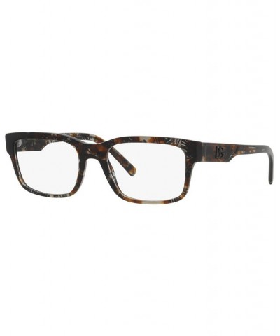 DG3352 Men's Rectangle Eyeglasses Black $79.46 Mens