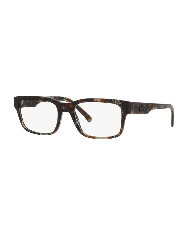 DG3352 Men's Rectangle Eyeglasses Black $79.46 Mens