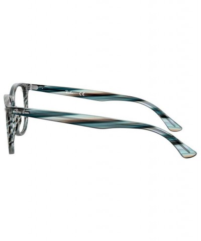 RX7159 Men's Phantos Eyeglasses Blue Strip $32.47 Mens