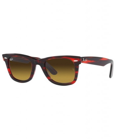 Unisex Sunglasses WAYFARER 50 Striped Red $37.62 Unisex