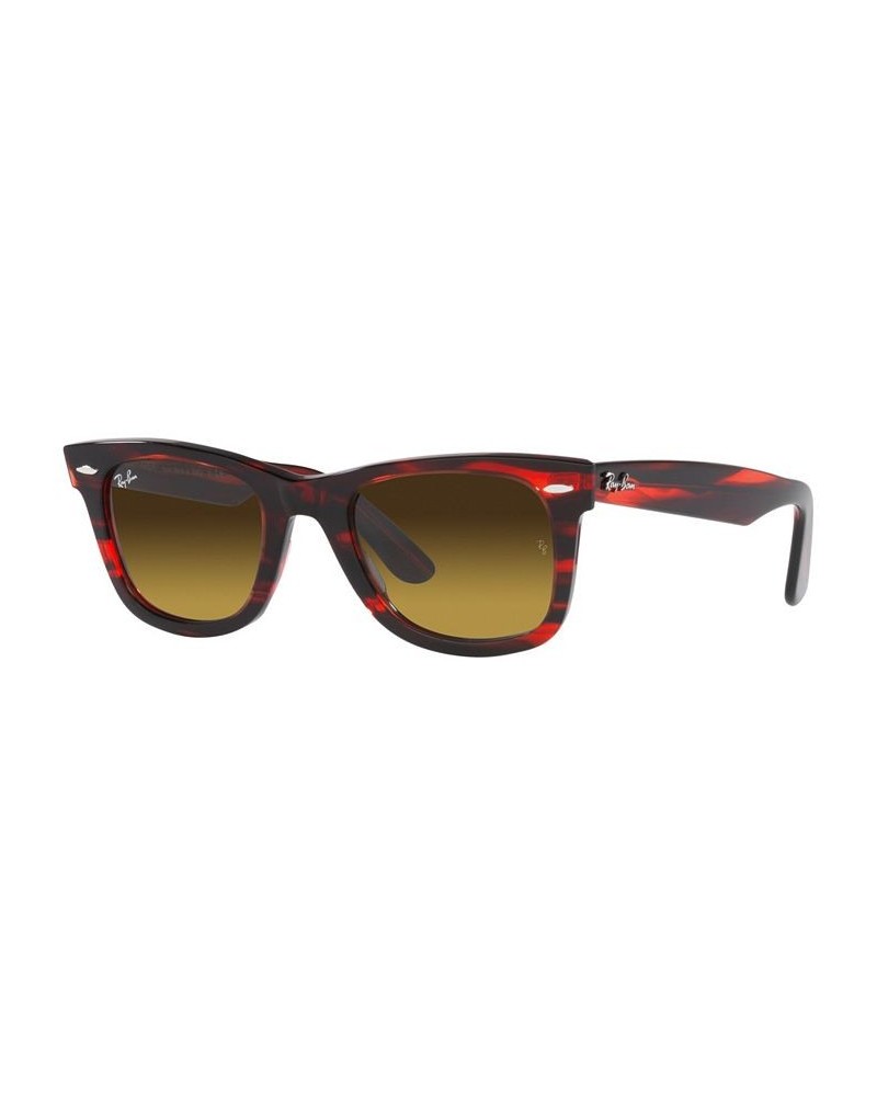 Unisex Sunglasses WAYFARER 50 Striped Red $37.62 Unisex