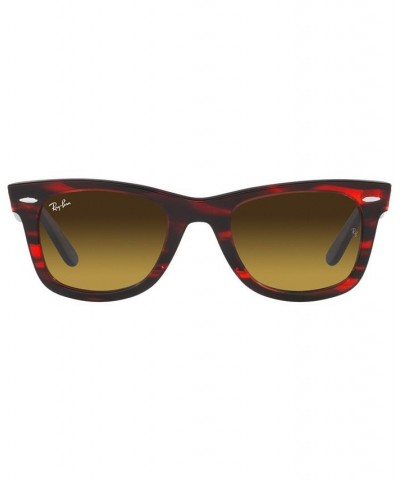 Unisex Sunglasses WAYFARER 50 Striped Red $37.62 Unisex