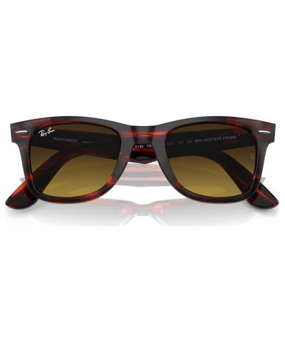 Unisex Sunglasses WAYFARER 50 Striped Red $37.62 Unisex