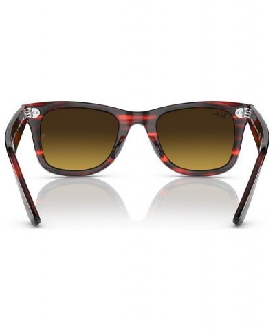 Unisex Sunglasses WAYFARER 50 Striped Red $37.62 Unisex