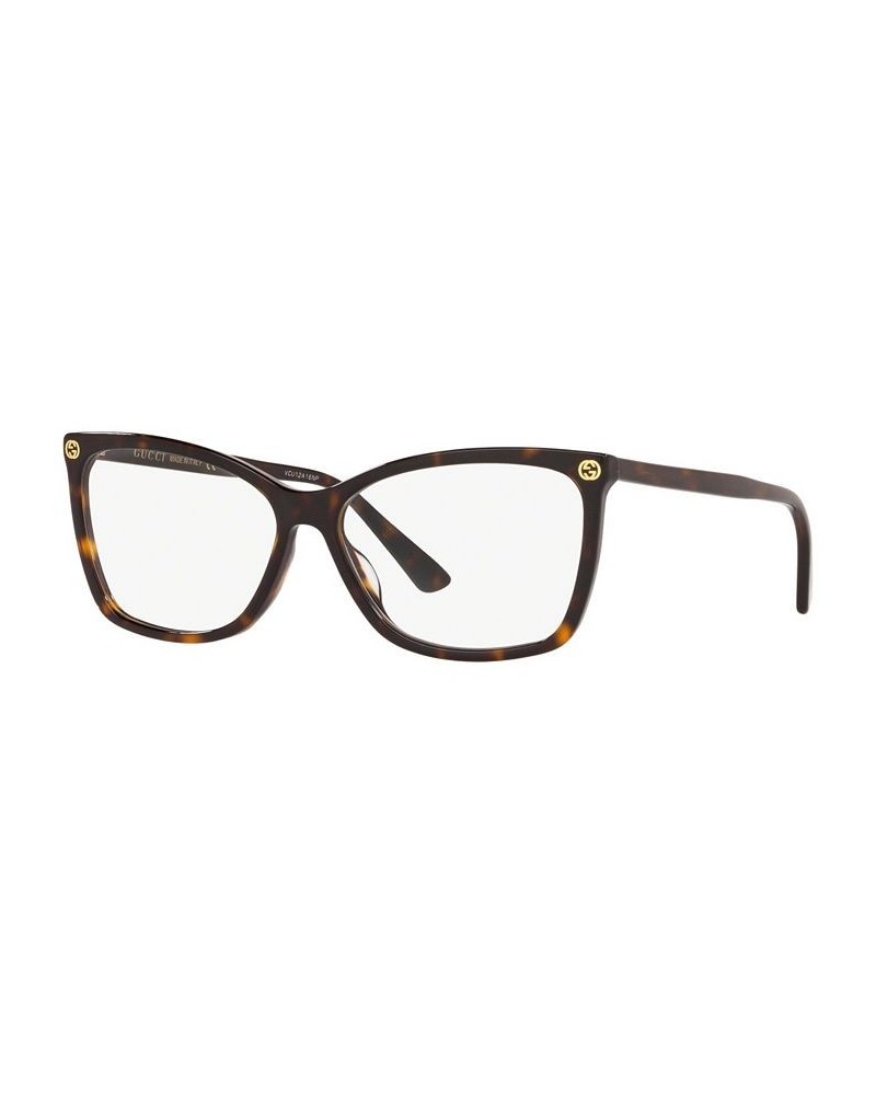 GG0025O002 Women's Oval Eyeglasses Havana $77.00 Womens