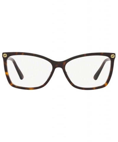 GG0025O002 Women's Oval Eyeglasses Havana $77.00 Womens