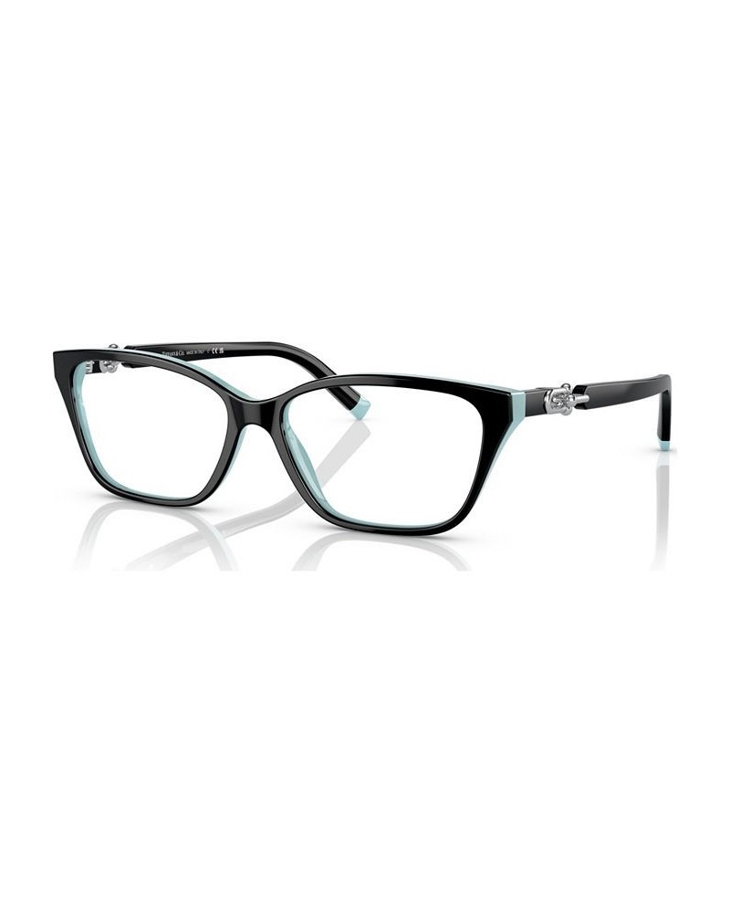 TF222953 Women's Eyeglasses Black on Tiffany Blue $63.08 Womens