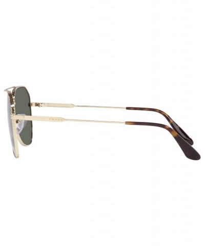 Polarized Sunglasses 0PR 63XS Pale Gold-Tone $91.77 Unisex