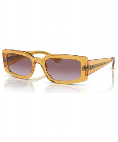 Unisex Kiliane Bio-Based Sunglasses RB439554-Y 54 Transparent Orange $28.22 Unisex