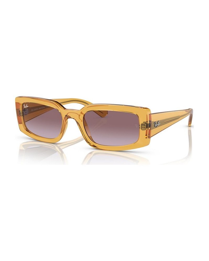 Unisex Kiliane Bio-Based Sunglasses RB439554-Y 54 Transparent Orange $28.22 Unisex