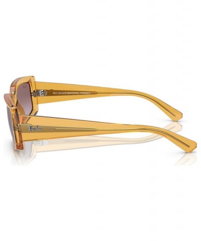 Unisex Kiliane Bio-Based Sunglasses RB439554-Y 54 Transparent Orange $28.22 Unisex