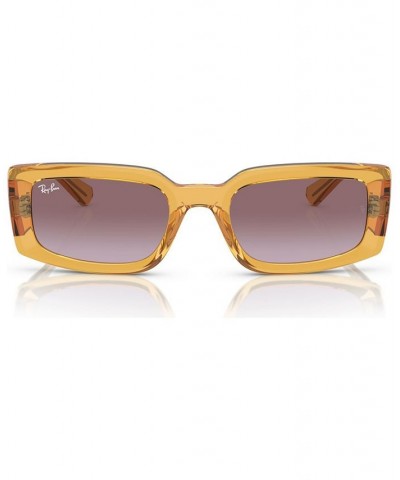 Unisex Kiliane Bio-Based Sunglasses RB439554-Y 54 Transparent Orange $28.22 Unisex