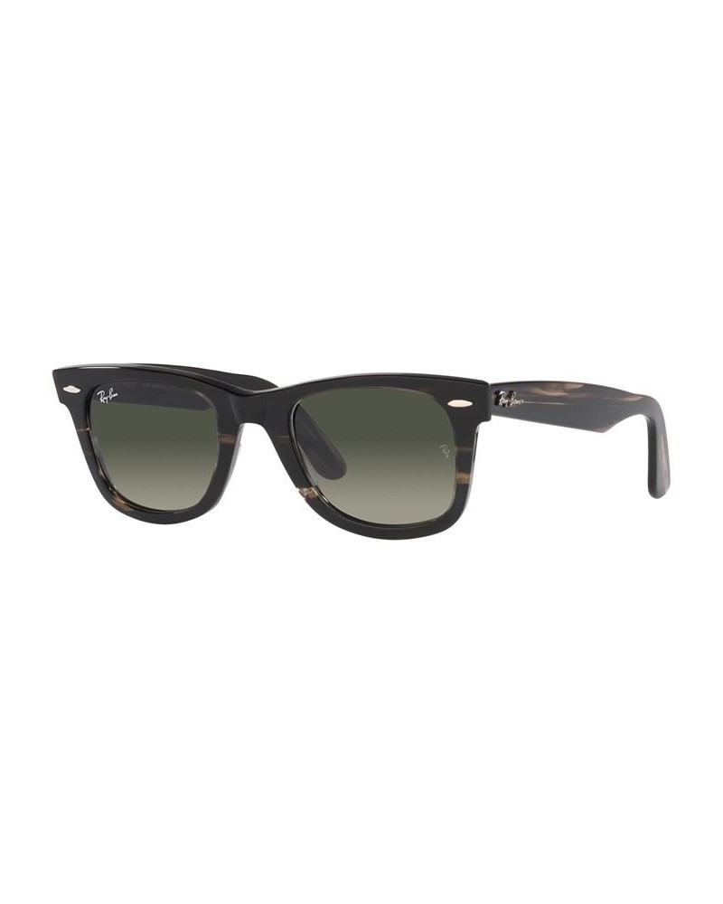 Unisex Sunglasses WAYFARER 50 Striped Gray $27.72 Unisex