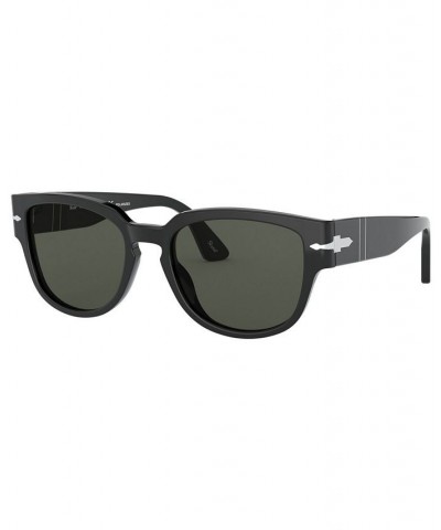 Men's Polarized Sunglasses PO3231S BLACK/POLAR GREEN $40.37 Mens