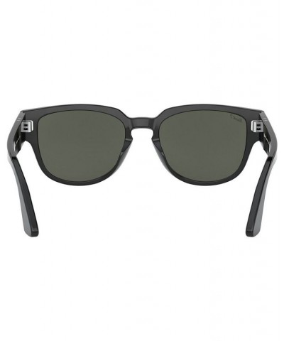 Men's Polarized Sunglasses PO3231S BLACK/POLAR GREEN $40.37 Mens