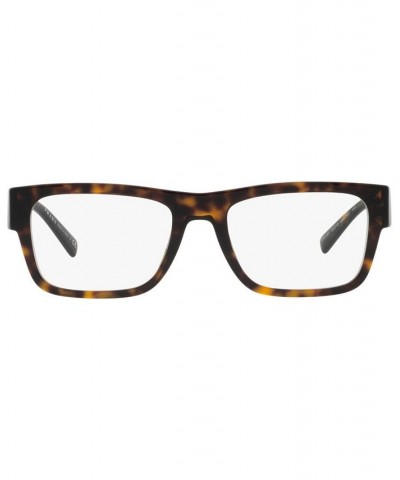 PR15YV Men's Rectangle Eyeglasses Havana $90.48 Mens