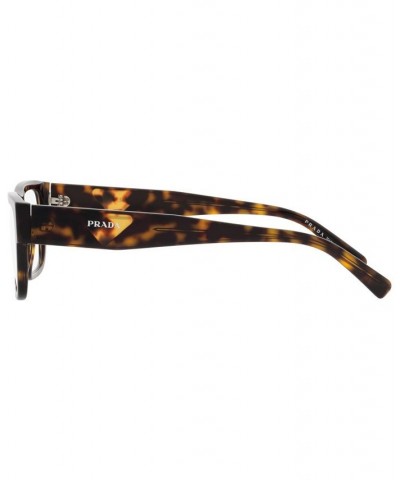 PR15YV Men's Rectangle Eyeglasses Havana $90.48 Mens