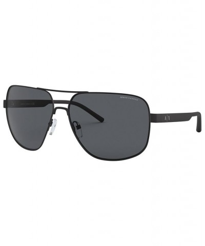 Armani Exchange Sunglasses AX2030S 64 MATTE BLACK/GREY $20.02 Unisex