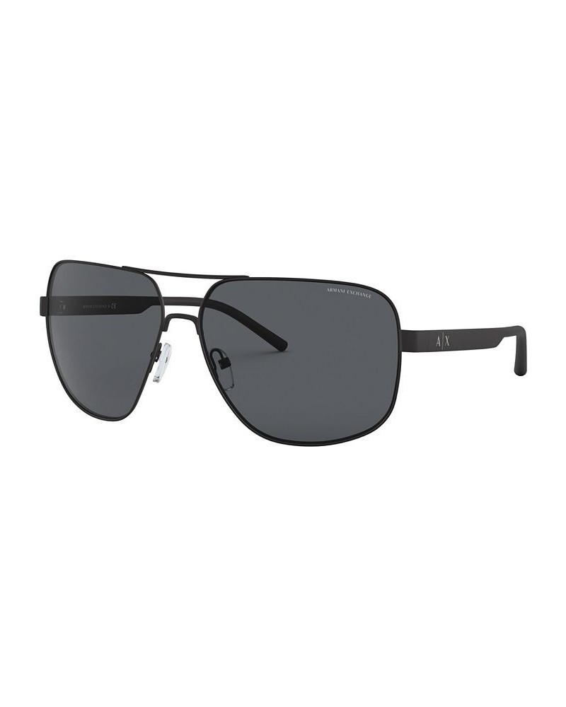 Armani Exchange Sunglasses AX2030S 64 MATTE BLACK/GREY $20.02 Unisex