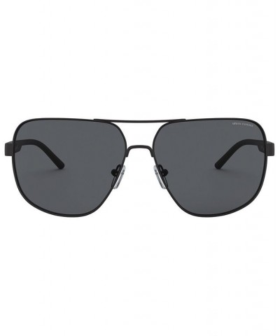 Armani Exchange Sunglasses AX2030S 64 MATTE BLACK/GREY $20.02 Unisex