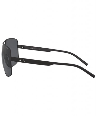 Armani Exchange Sunglasses AX2030S 64 MATTE BLACK/GREY $20.02 Unisex