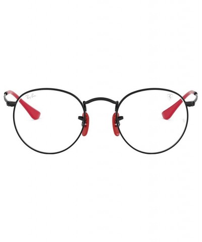 Scuderia Ferrari RX3447VM Unisex Round Eyeglasses Black $56.16 Unisex