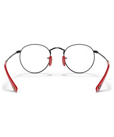 Scuderia Ferrari RX3447VM Unisex Round Eyeglasses Black $56.16 Unisex