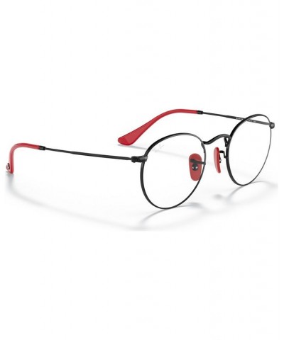 Scuderia Ferrari RX3447VM Unisex Round Eyeglasses Black $56.16 Unisex