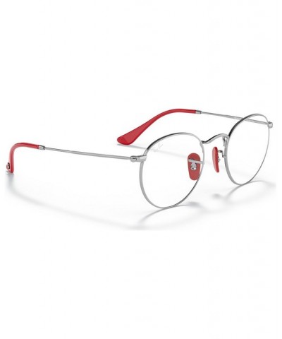 Scuderia Ferrari RX3447VM Unisex Round Eyeglasses Black $56.16 Unisex