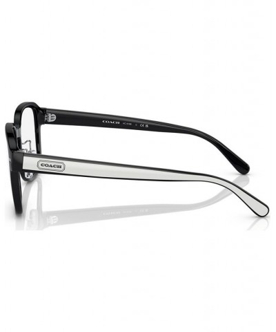 Men's Square Eyeglasses HC619953-X Black $31.36 Mens