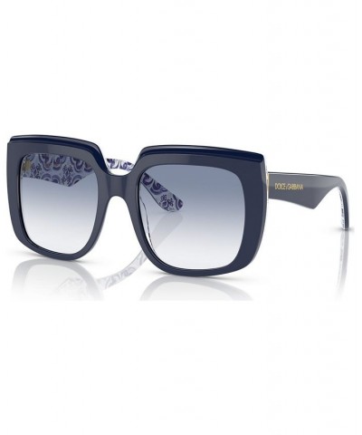 Women's Sunglasses DG4414 Blue on Blue Maiolica $65.55 Womens