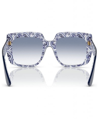 Women's Sunglasses DG4414 Blue on Blue Maiolica $65.55 Womens