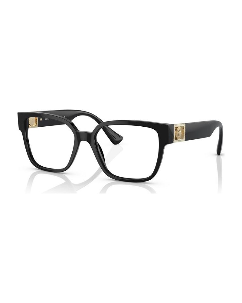 Women's Square Eyeglasses VE3329B52-X Black $58.90 Womens