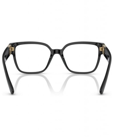 Women's Square Eyeglasses VE3329B52-X Black $58.90 Womens