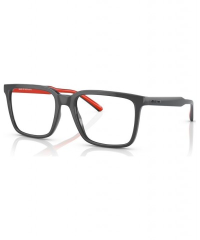 Unisex Rectangle Eyeglasses AN721553-O Dark Gray $24.03 Unisex