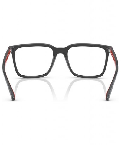 Unisex Rectangle Eyeglasses AN721553-O Dark Gray $24.03 Unisex