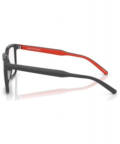 Unisex Rectangle Eyeglasses AN721553-O Dark Gray $24.03 Unisex