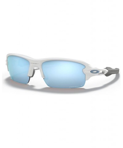 Kids Flak XS Youth Fit 59 Polarized Sunglasses OJ9005-0659 Polished White $56.84 Kids