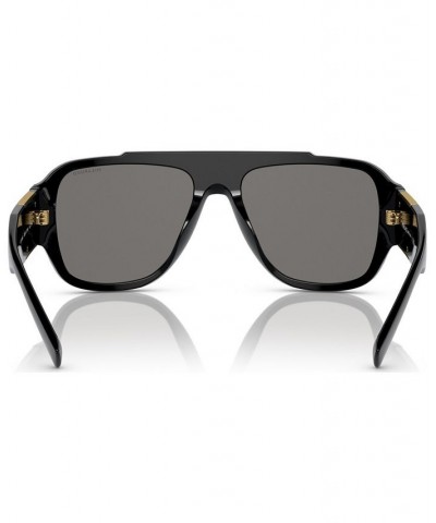 Men's Polarized Sunglasses VE4436U 57 Black $74.80 Mens