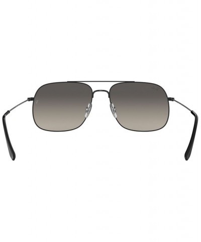 ANDREA Sunglasses RB3595 59 RUBBER BLACK/GREY GRADIENT DARK GREY $8.30 Unisex