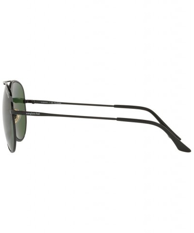 Polarized Sunglasses HU1001 59 BLACK/GREEN POLARIZED $23.80 Unisex