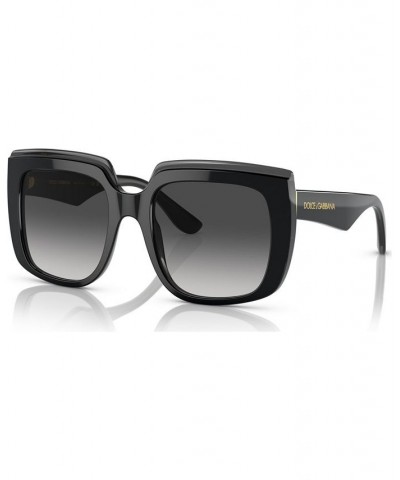 Women's Low Bridge Fit Sunglasses DG4414F54-Y Top Black on Zebra $79.35 Womens