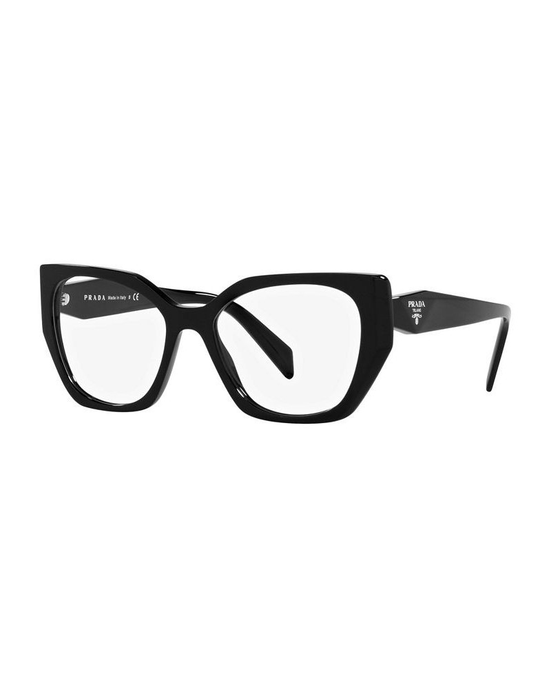 PR 18WVF Women's Irregular Low Bridge Fit Eyeglasses Black $83.76 Womens