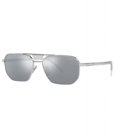 Men's Sunglasses 57 Silver-Tone $119.86 Mens