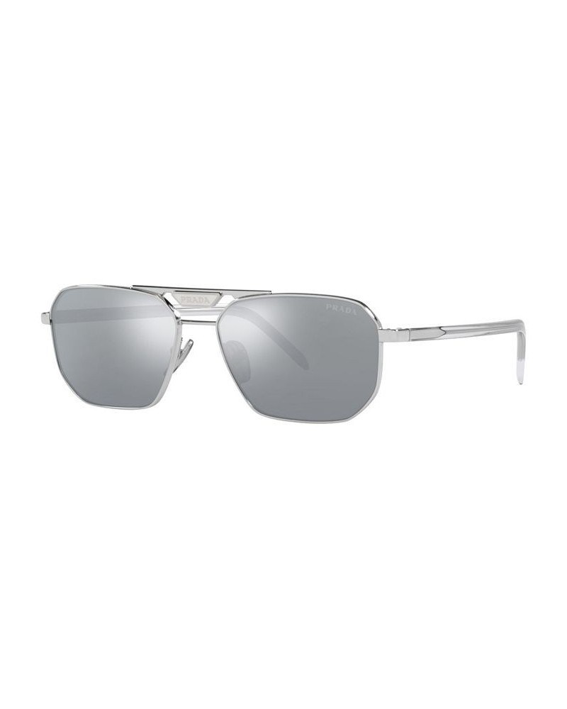 Men's Sunglasses 57 Silver-Tone $119.86 Mens