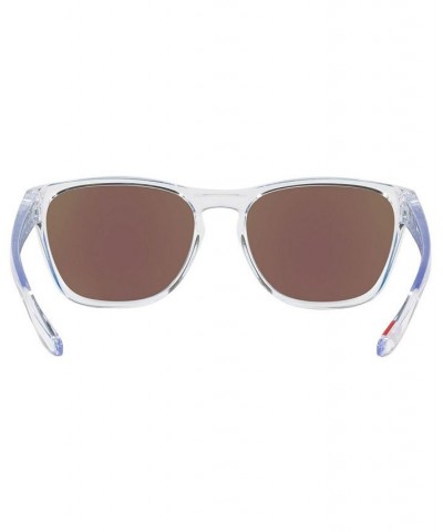 Men's Manorburn Sunglasses OO9479 56 POLISHED CLEAR/PRIZM SAPPHIRE $21.60 Mens