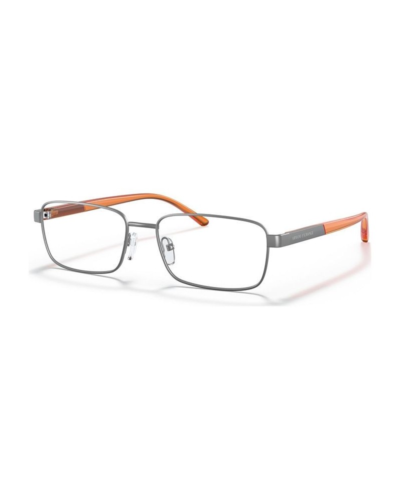 Men's Rectangle Eyeglasses AX105056-O Matte Blue $30.94 Mens